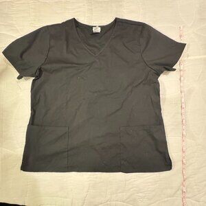 Vital Threads Black Scrub Top – Size XL
